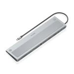 AISENS ASUC-12P020-GR base & duplicador de portas Com fios USB 3.2 Gen 1 (3.1 Gen 1) Type-C Cinzento