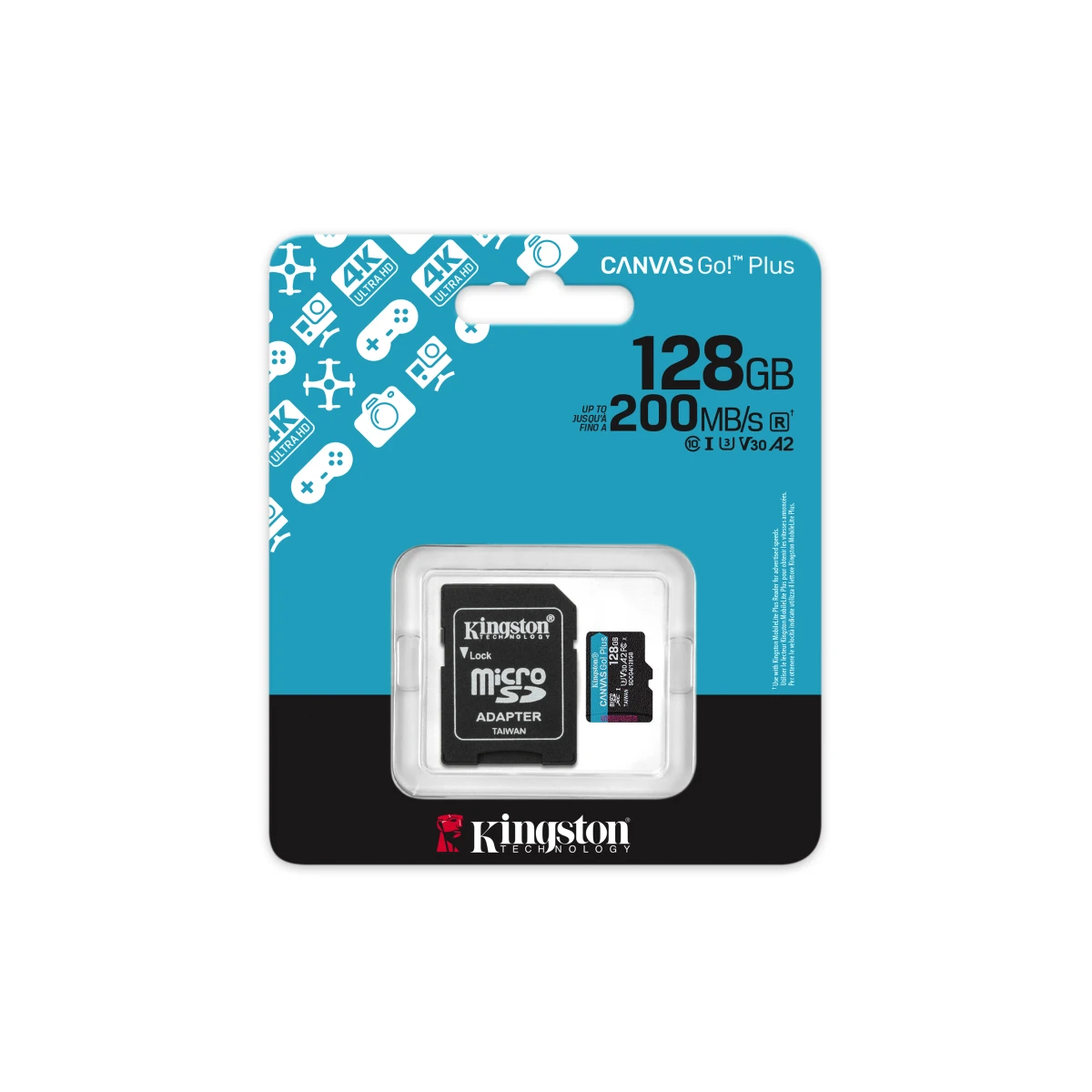 Kingston Technology Canvas Go! Plus 128 GB MicroSD UHS-I Classe 10