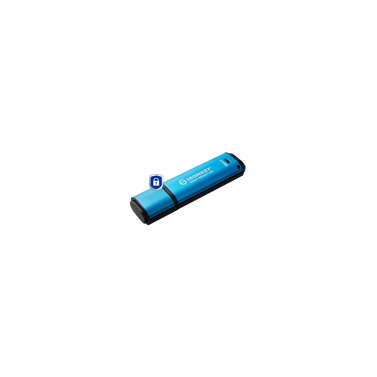 Kingston Technology IronKey Vault Privacy 50 unidade de memória USB 256 GB USB Type-C 3.2 Gen 1 (3.1 Gen 1) Preto, Azul